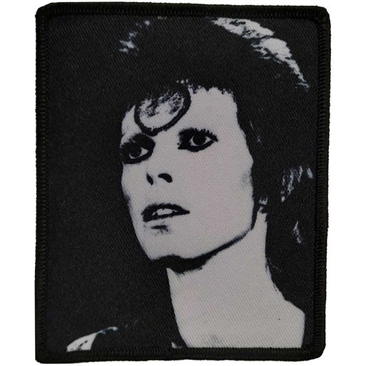 Bowie - Black and White Patch Merch Church Merthyr