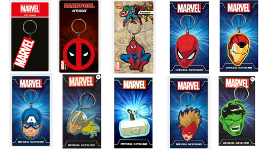 Marvel Rubber Keyrings Merch Church Merthyr