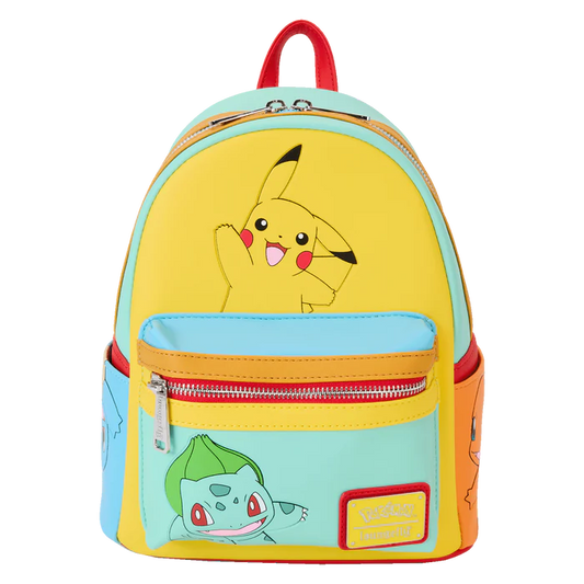 Pokemon Colour Block Mini Backpack By Loungefly