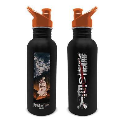 Attack On Titan Metal Water Bottle - Merch Church Merthyr