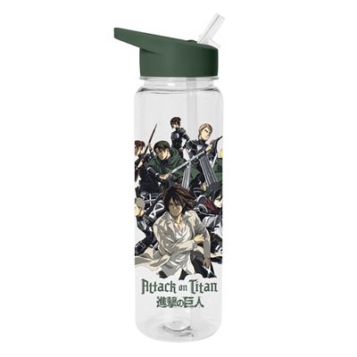 Attack On Titan Plastic Water Bottle - Merch Church Merthyr