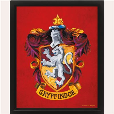 Harry Potter - Gryffindor Lenticular Print (Loose) - Merch Church Merthyr