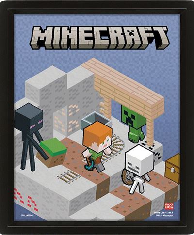 Minecraft - Mining Lenticular Poster