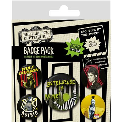 Beetlejuice 2 Badgepack