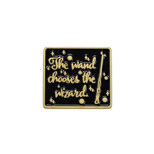 Harry Potter Enamel Pin Badge - The Wand Chooses The Wizard