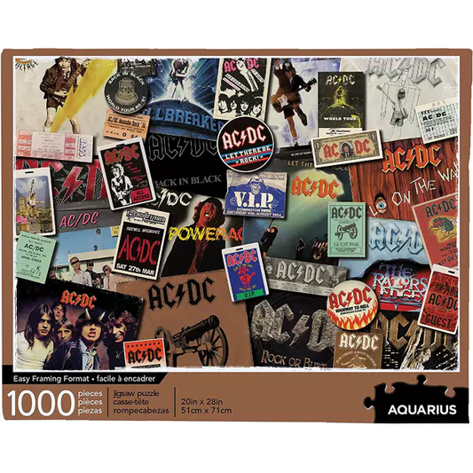 ACDC Albums Collage Puzzle (1000 pcs) Merch Church Merthyr