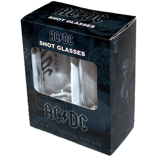 AC/DC Shot Glass Set: Have A Drink On Me