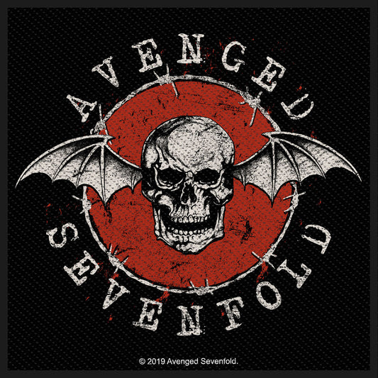 Avenged Sevenfold - Distressed Skull Patch Merch Church Merthyr