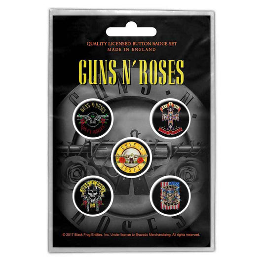 Guns and Roses Logos Badge Pack