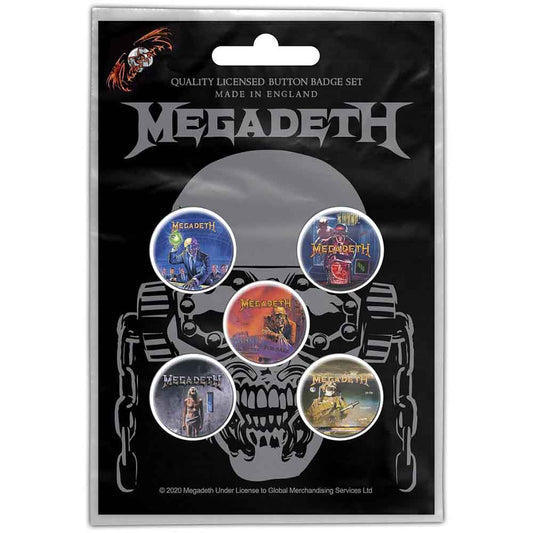 Megadeth - Vic Rattlehead Badge Pack