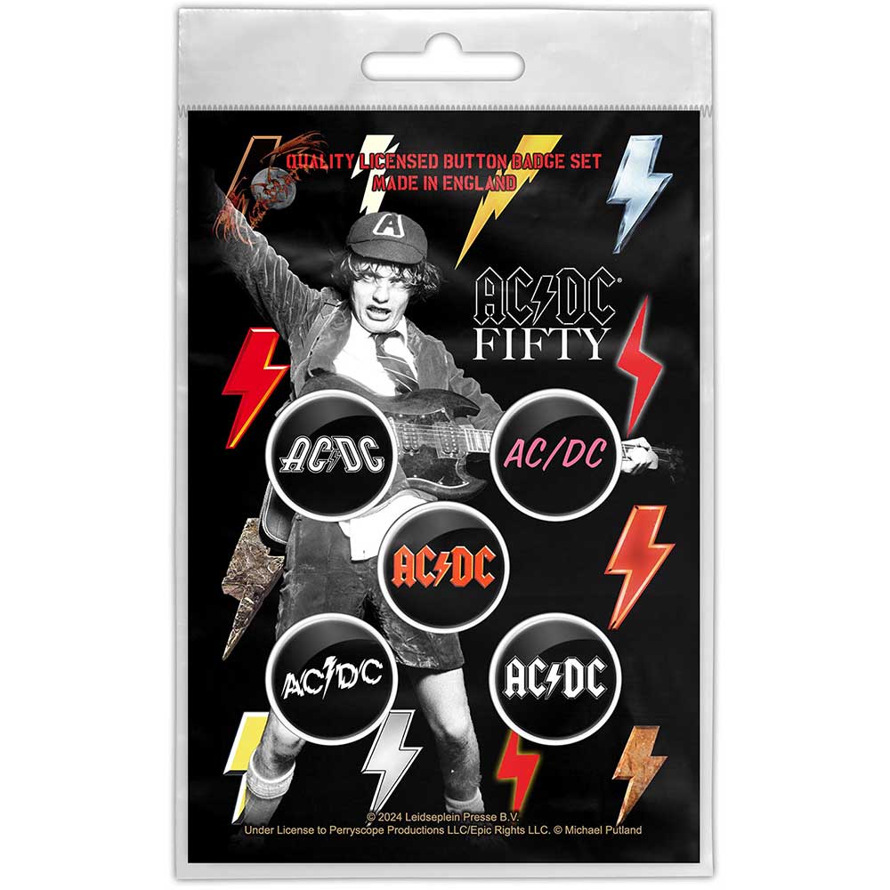 ACDC Bolt Logos badge pack