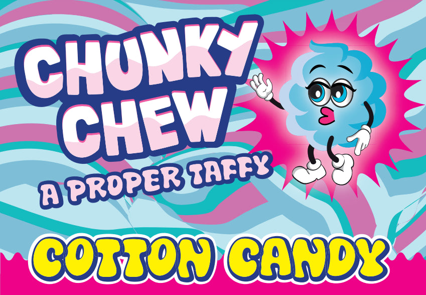 Chunky Chew Cotton Candy Taffy (100g)