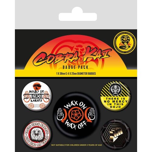 Cobra Kai - Dojos Badge Pack (5pk) Merch Church Merthyr