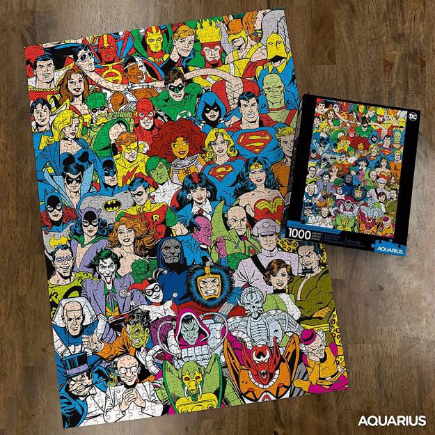 DC Comics Vintage Characters Puzzle (1000pc) Merch Church Merthyr