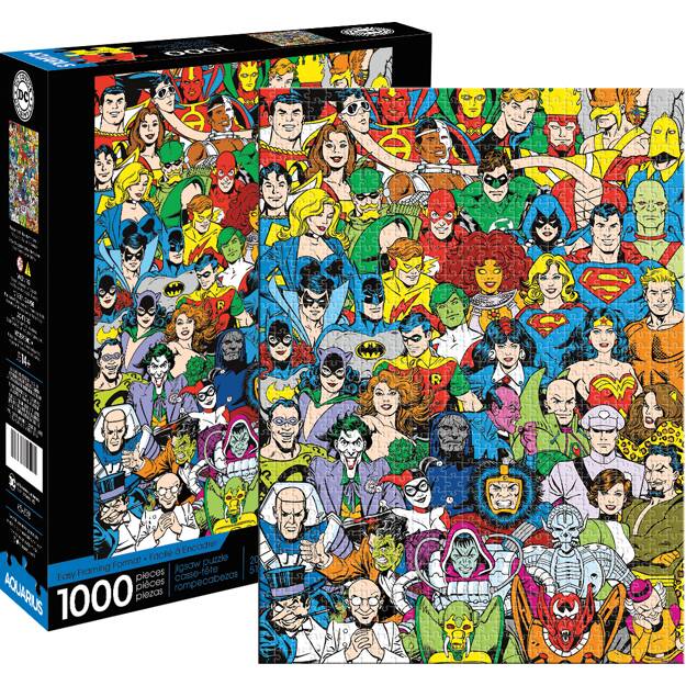 DC Comics Vintage Characters Puzzle (1000pc) Merch Church Merthyr