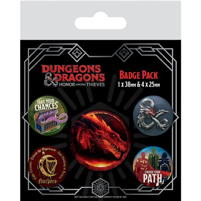 Dungeons and Dragons - Movie Badge Pack (5pk) Merch Church Merthyr