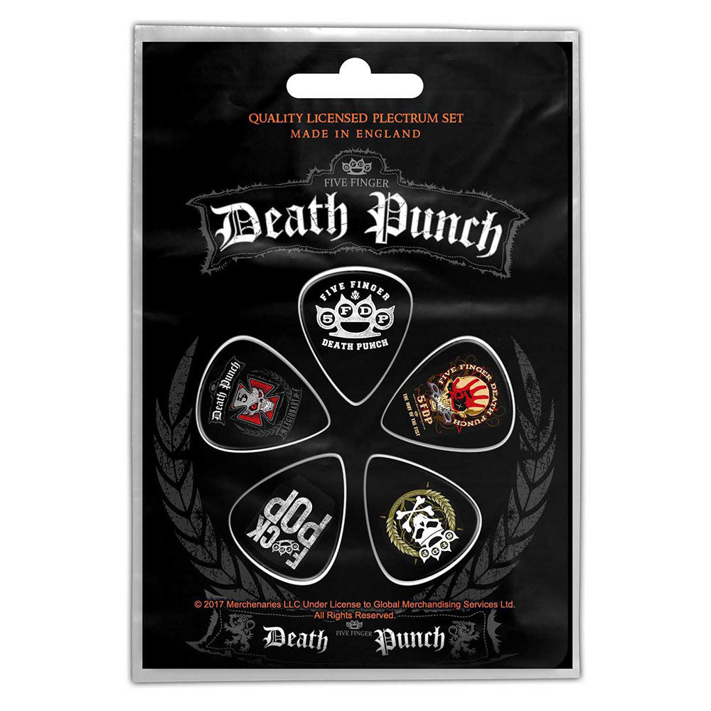 Five Finger Death Punch Plectrum Pack Merch Church Merthyr