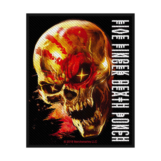 Five Finger Death Punch - Skull Patch Merch Church Merthyr