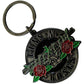 Guns N Roses Silver Logo Metal Keyring