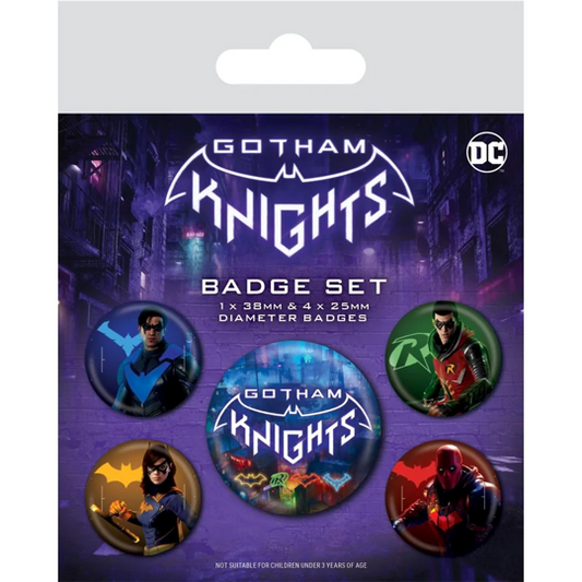 Gotham Knights Badge Pack (5pk) Merch Church Merthyr