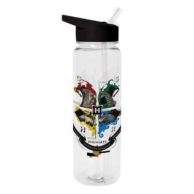 Harry Potter - Hogwarts Crest Plastic Water Bottle Merch Church Merthyr