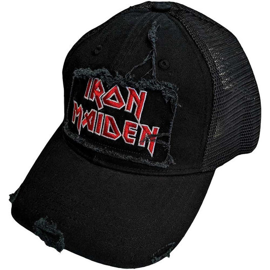 Iron Maiden Scuffed Logo Baseball Cap