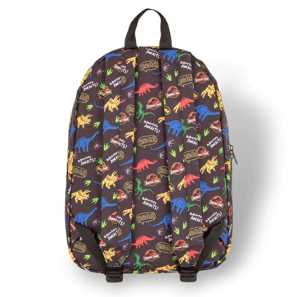 Jurassic Park Bright Dino Print Backpack Merch Church Merthyr