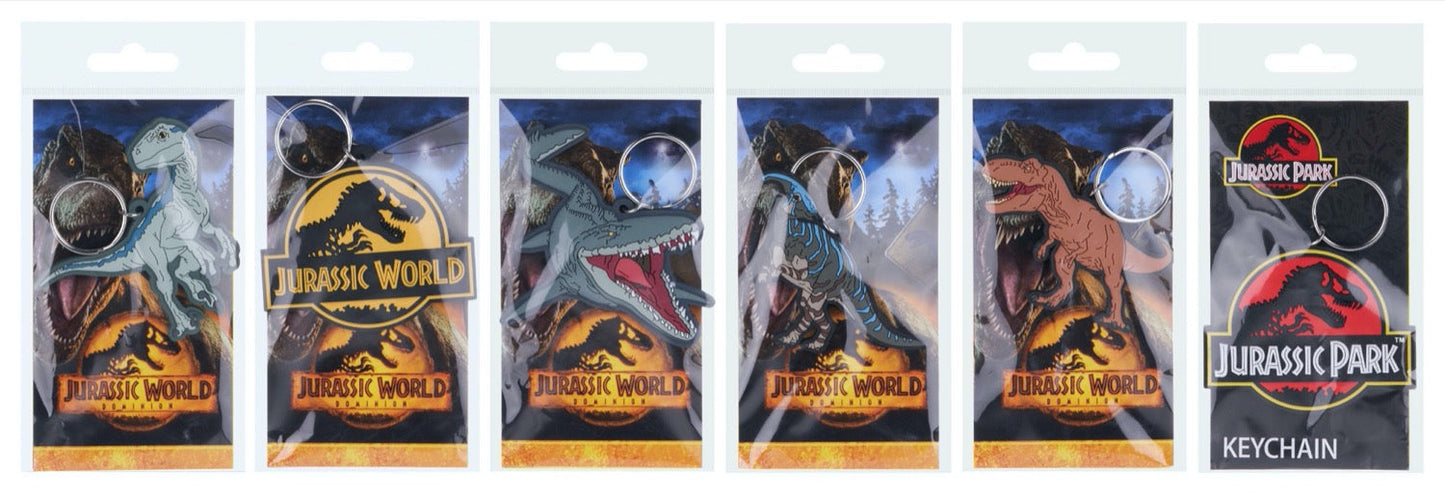 Jurassic Park / World Rubber Keyrings Merch Church Merthyr