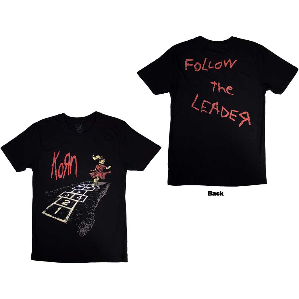 Korn Unisex: Follow The Leader Hopscotch Tee