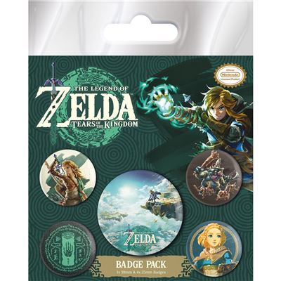 Legend Of Zelda - Tears Of The Kingdom Badge Pack (5pk) Merch Church Merthyr