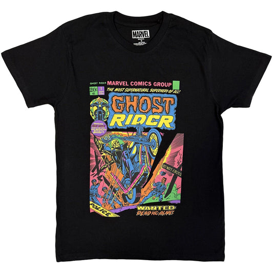 Marvel Comics Unisex T-Shirt: Ghost Rider Dead Or Alive (Black)
