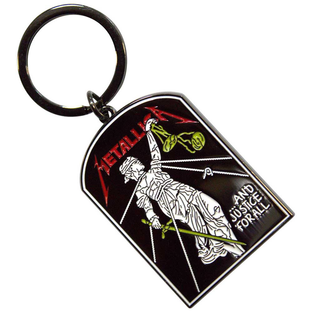 Metallica Justice For All Metal Keyring