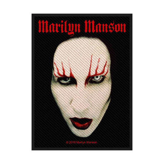 Marilyn Manson - Face Patch Merch Church Merthyr