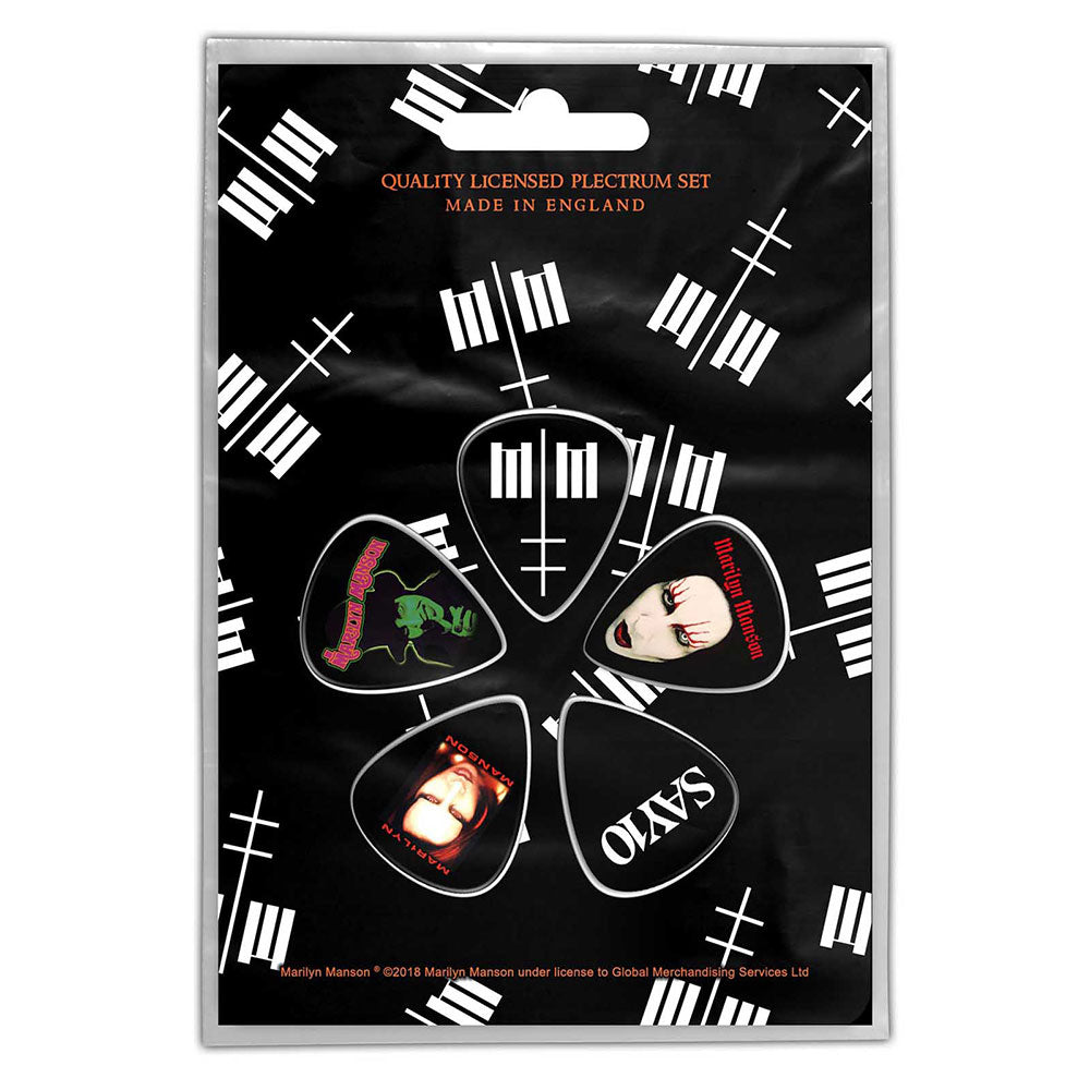 Marilyn Manson Plectrum Pack Merch Church Merthyr