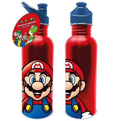 Mario Metal Drinks Bottle Merch Church Merthyr