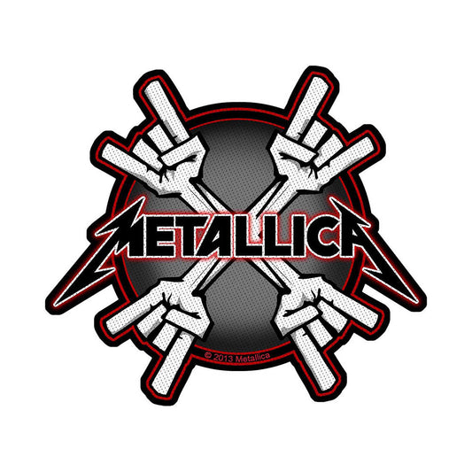 Metallica - Metal Horns Patch Merch Church Merthyr