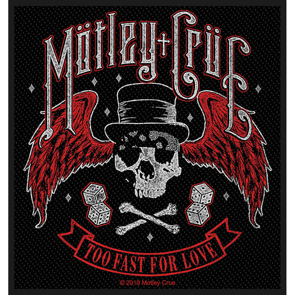 Motley Crue - Too Fast For Love Patch Merch Church Merthyr