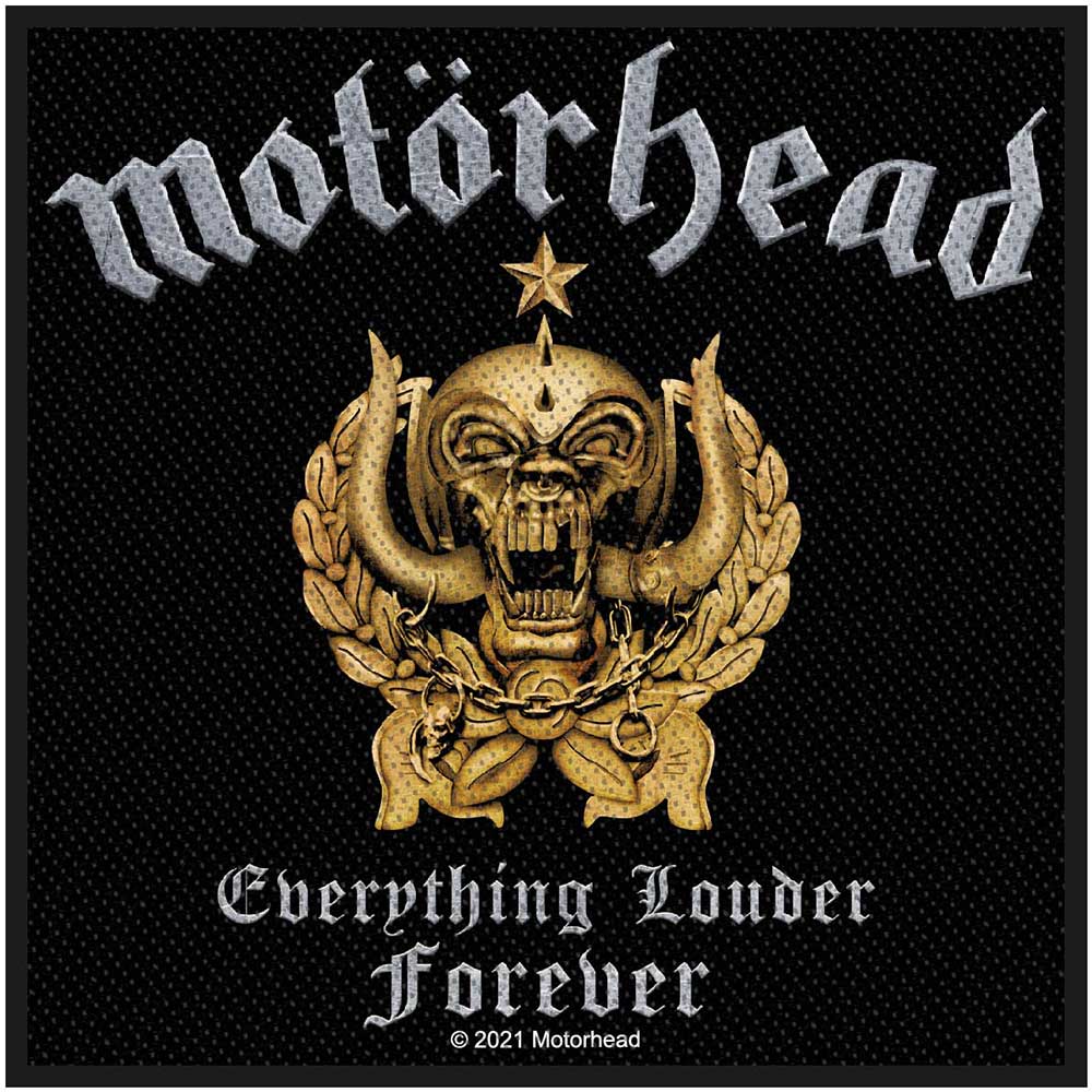 Motorhead - Everything Louder Patch Merch Church Merthyr