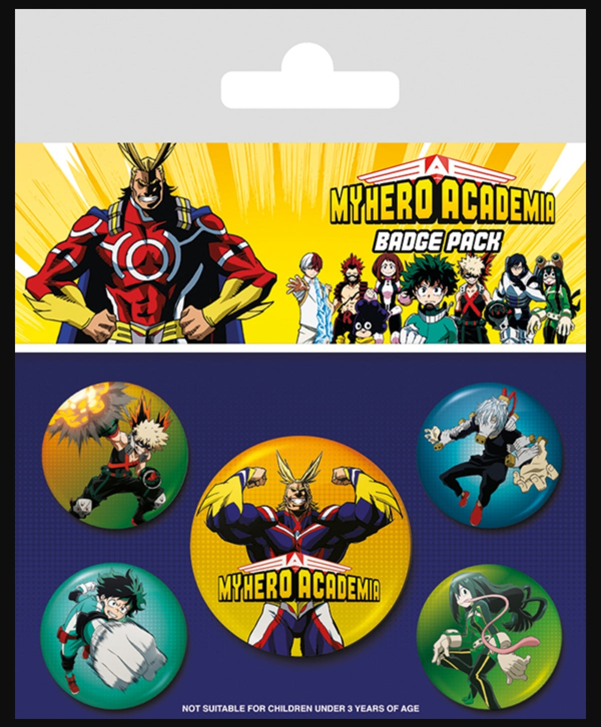 My Hero Academia Badge Set Merch Church Merthyr