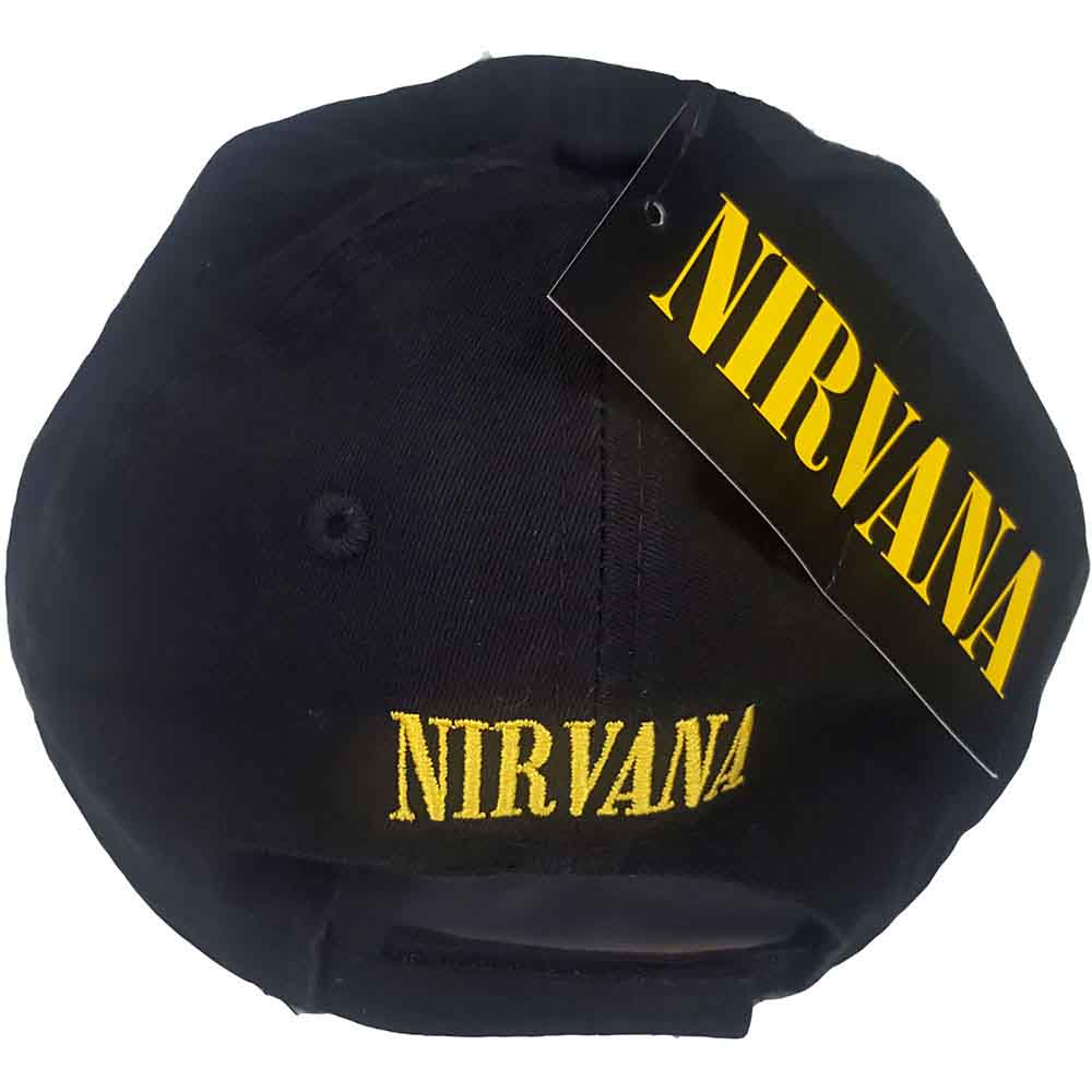 Nirvana Distressed Smiley Baseball Cap