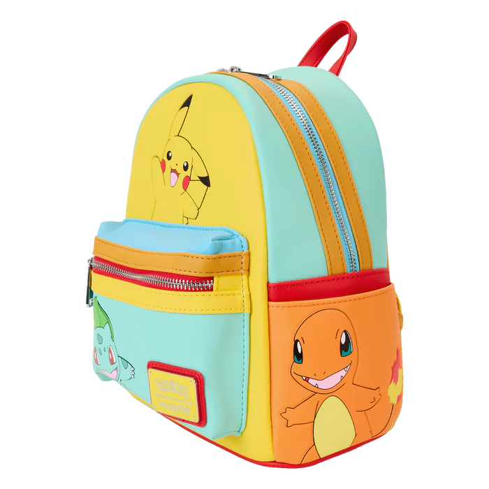 Pokemon Colour Block Mini Backpack By Loungefly