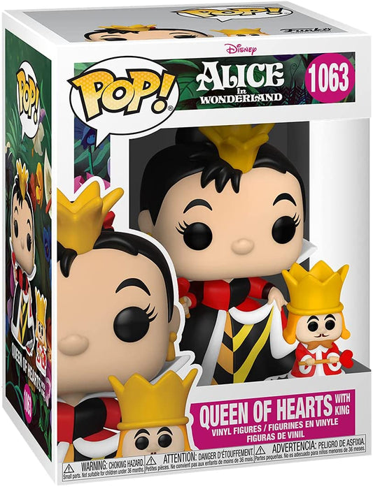 Pop Disney - Alice In Wonderland - Queen Of Heart (with King)- # 1063 Merch Church Merthyr