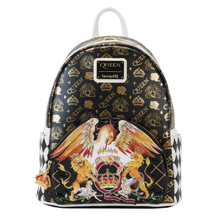 Queen Logo Crest Mini Backpack By Loungefly