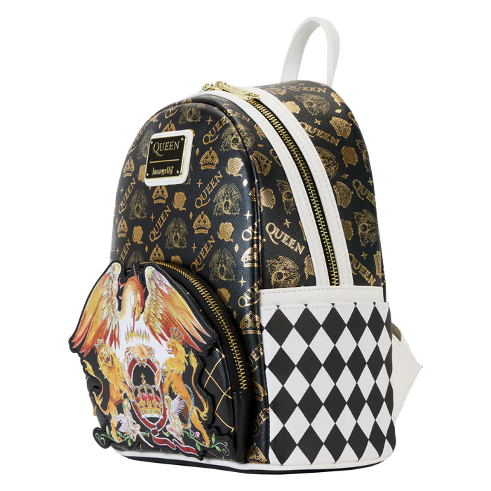 Queen Logo Crest Mini Backpack By Loungefly