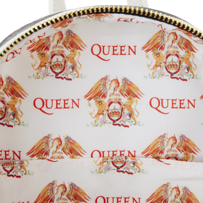 Queen Logo Crest Mini Backpack By Loungefly