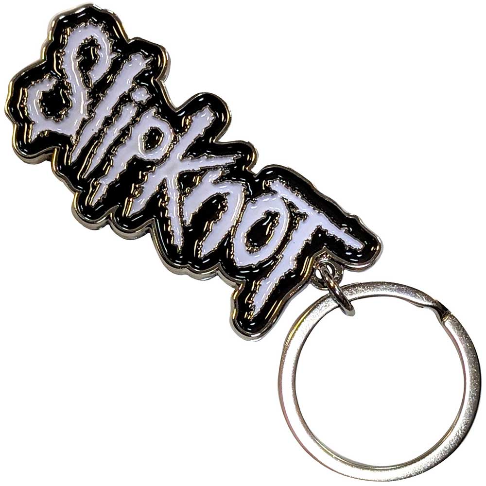 Slipknot White Logo Metal Keyring