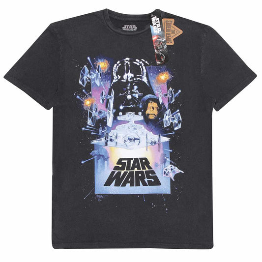 Star Wars Vintage Poster Acid Wash Tee