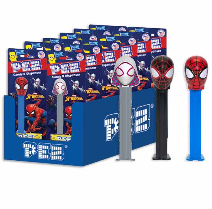 Spiderman Pez Candy Dispenser with 3 Candy Refills Merch Church Merthyr