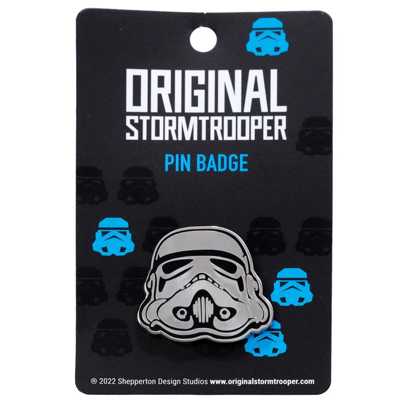 Star Wars - Storm Trooper Helmet Enamel Pin Badge Merch Church Merthyr