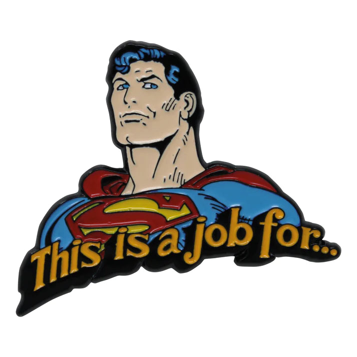 Superman Metal Pin Badge Merch Church Merthyr